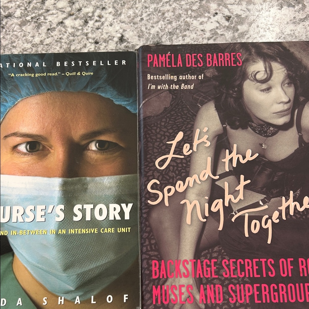 A nurses story 
Let’s spend the night together 
Bundle of books